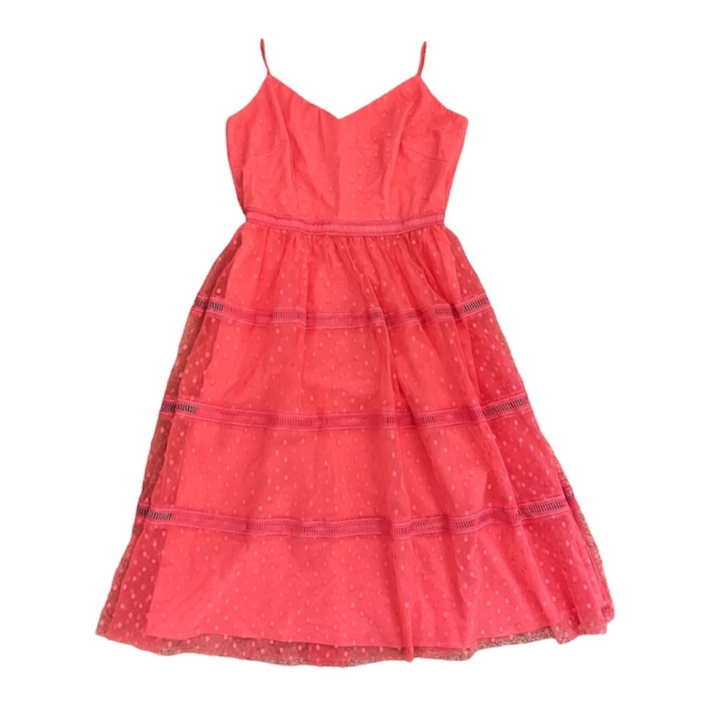 Adrianna Papell Charming Coral Dress Sz 8 NWOT